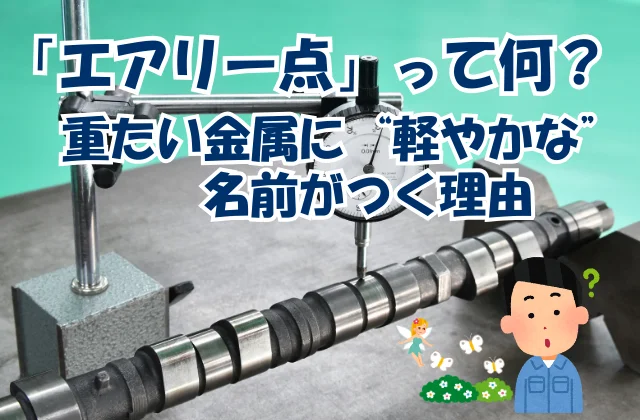 ダイヤルゲージを用いたカムシャフトの振れ測定