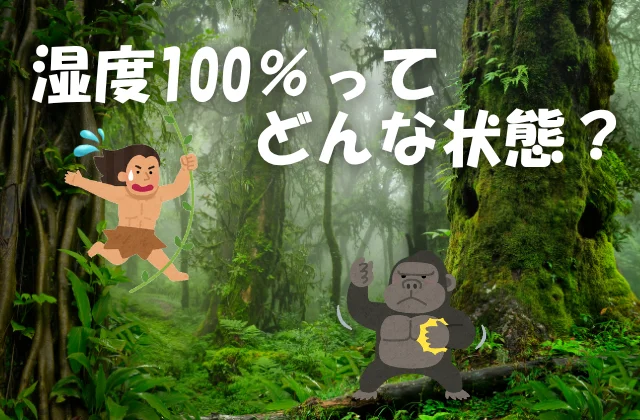 湿度100%のジャングルでターザンロープで移動するターザン
