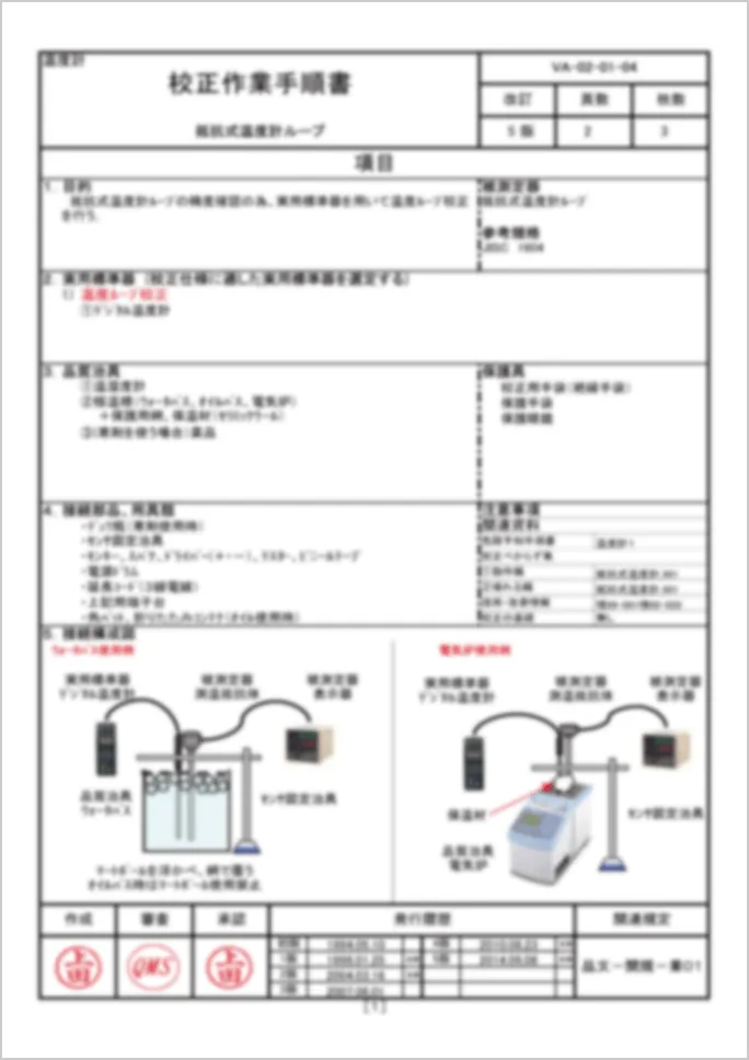 校正手順書①